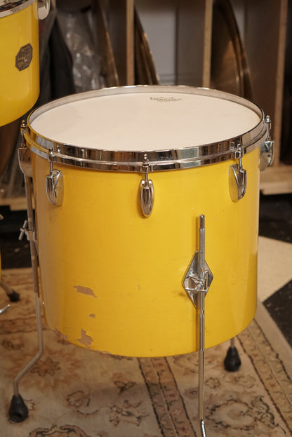 Gretsch 12/13/16/22" Drum Set - 1970s Yellow Lacquer