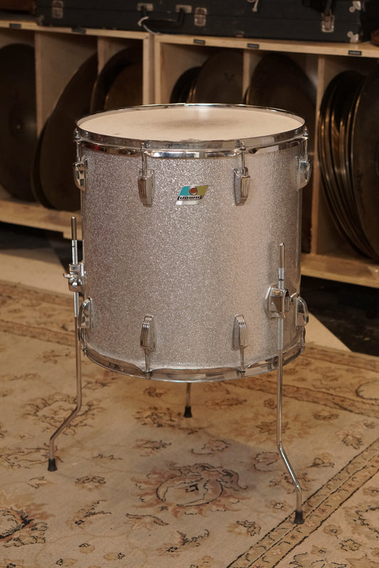 Ludwig 16x16" Floor Tom - 1970s Silver Sparkle