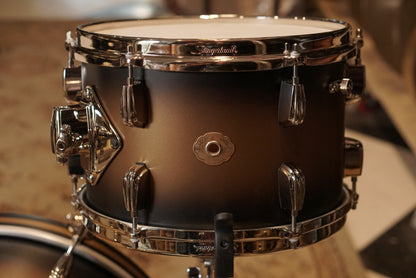 Slingerland 12/14/20/5.5x14" Radio King Outfit Drum Set - Black and Gold Lacquer