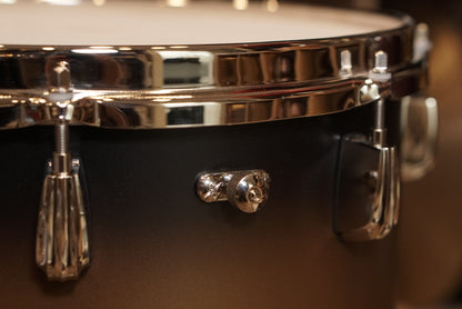 Slingerland 12/14/20/5.5x14" Radio King Outfit Drum Set - Black and Gold Lacquer