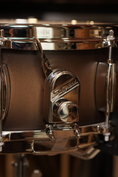 Slingerland 12/14/20/5.5x14" Radio King Outfit Drum Set - Black and Gold Lacquer
