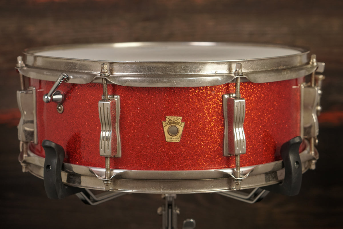 Ludwig 5x14" Jazz Festival Snare Drum - 1960s Red Sparkle