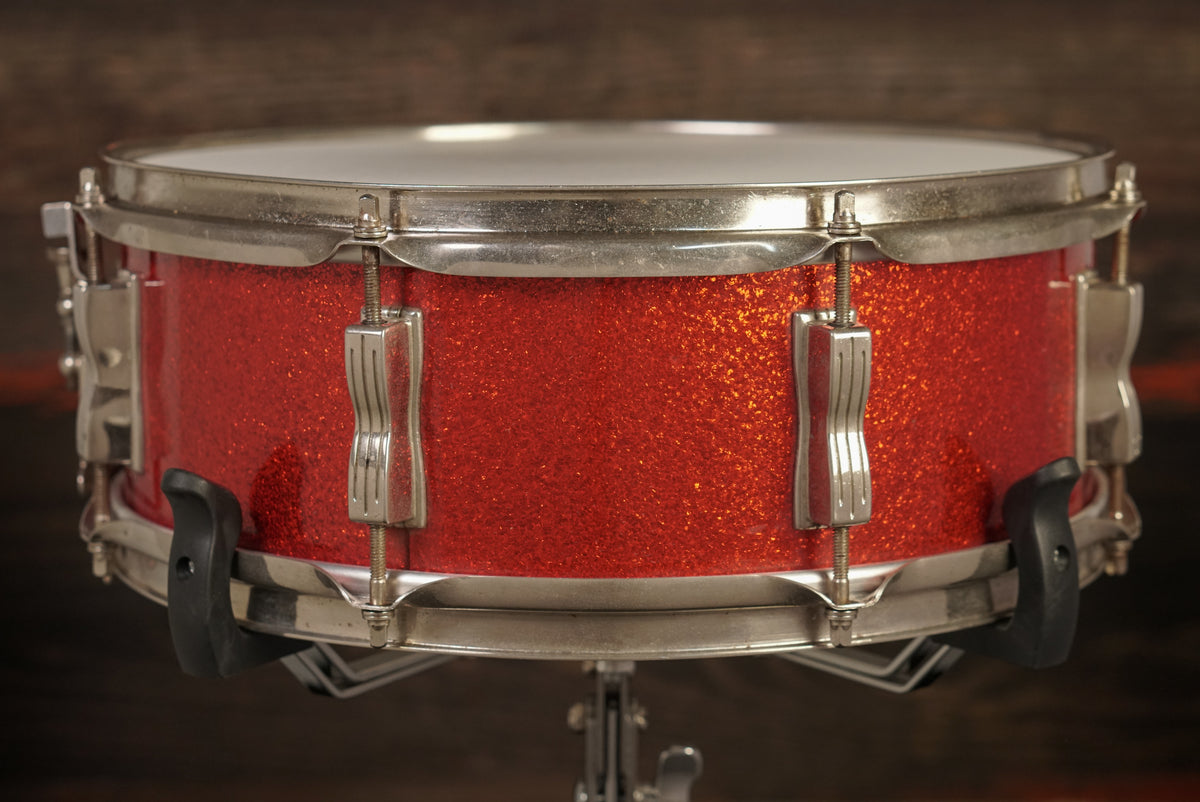 Ludwig 5x14" Jazz Festival Snare Drum - 1960s Red Sparkle