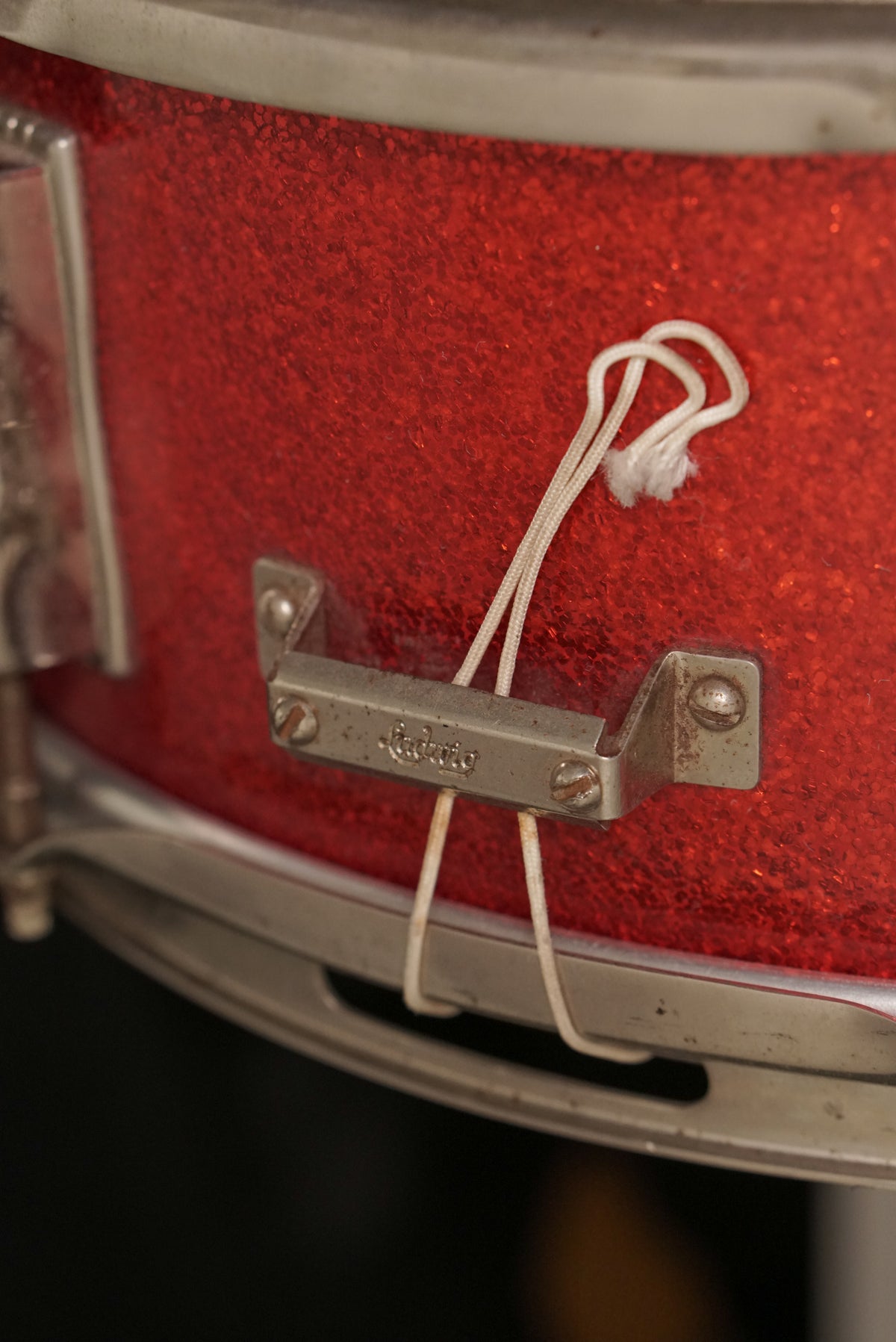 Ludwig 5x14" Jazz Festival Snare Drum - 1960s Red Sparkle