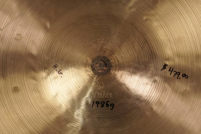 Sabian/Timothy Roberts Mod 20” HHX Complex Medium Ride Cymbal - 1985g