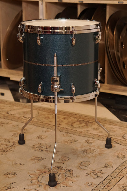 Tama 12x14" Star Maple Floor Tom - Satin Blue Metallic