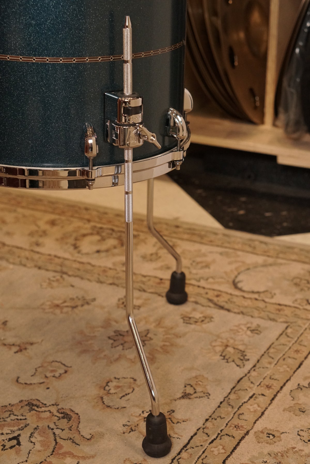 Tama 12x14" Star Maple Floor Tom - Satin Blue Metallic