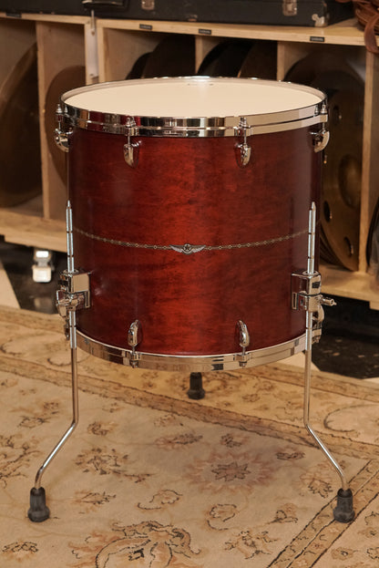 Tama 16x18" Star Maple Floor Tom - Satin Burgundy Red