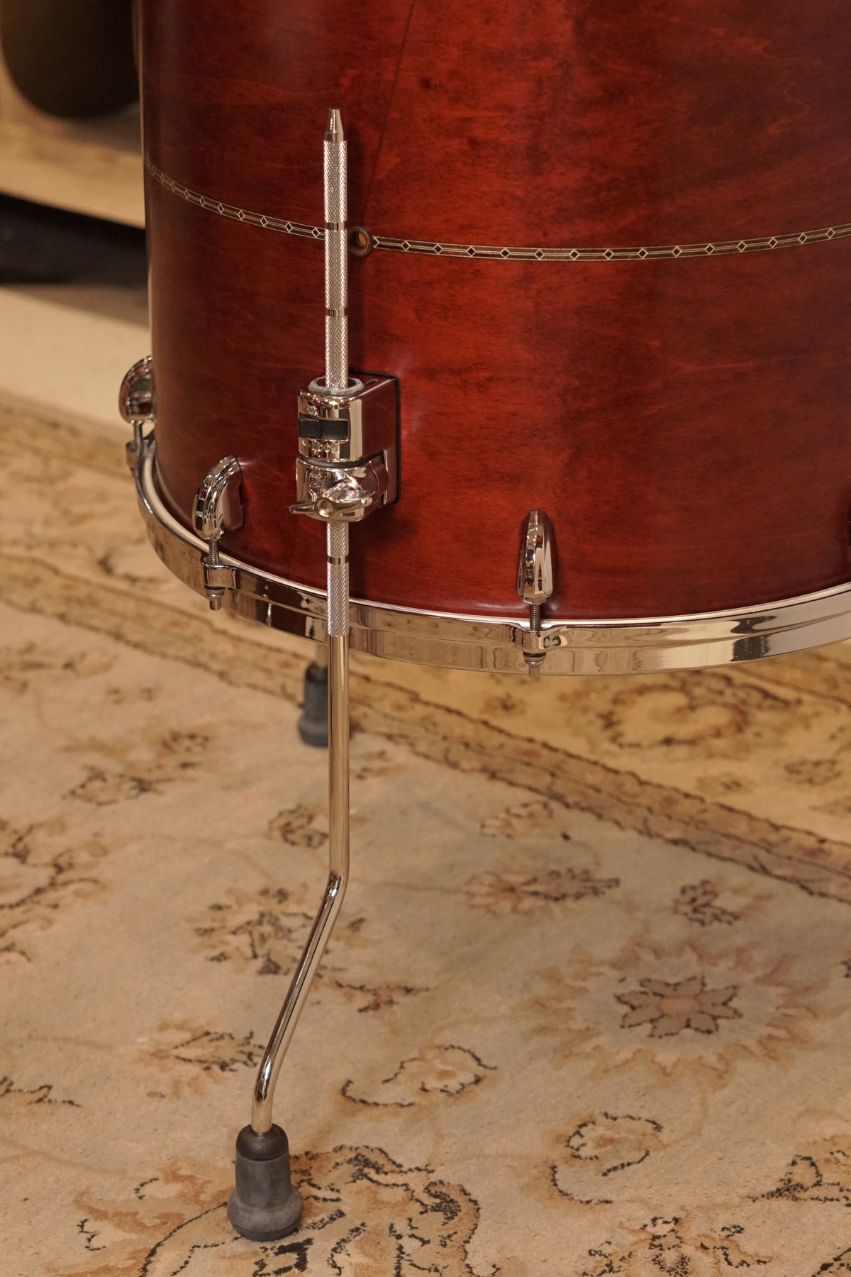 Tama 16x18" Star Maple Floor Tom - Satin Burgundy Red