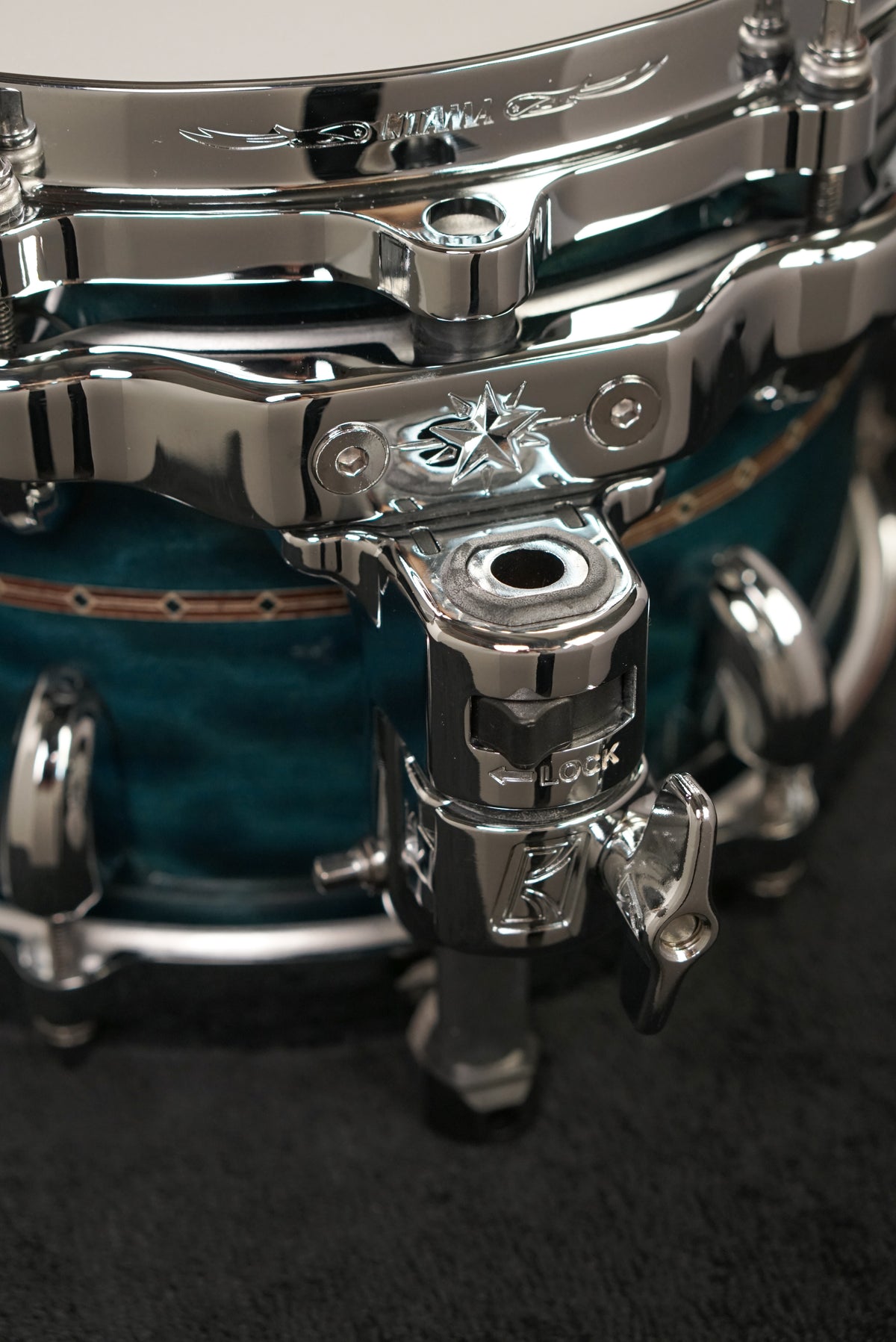Tama 7x10" Star Bubinga Tom - Wild Sea Blue Bosse