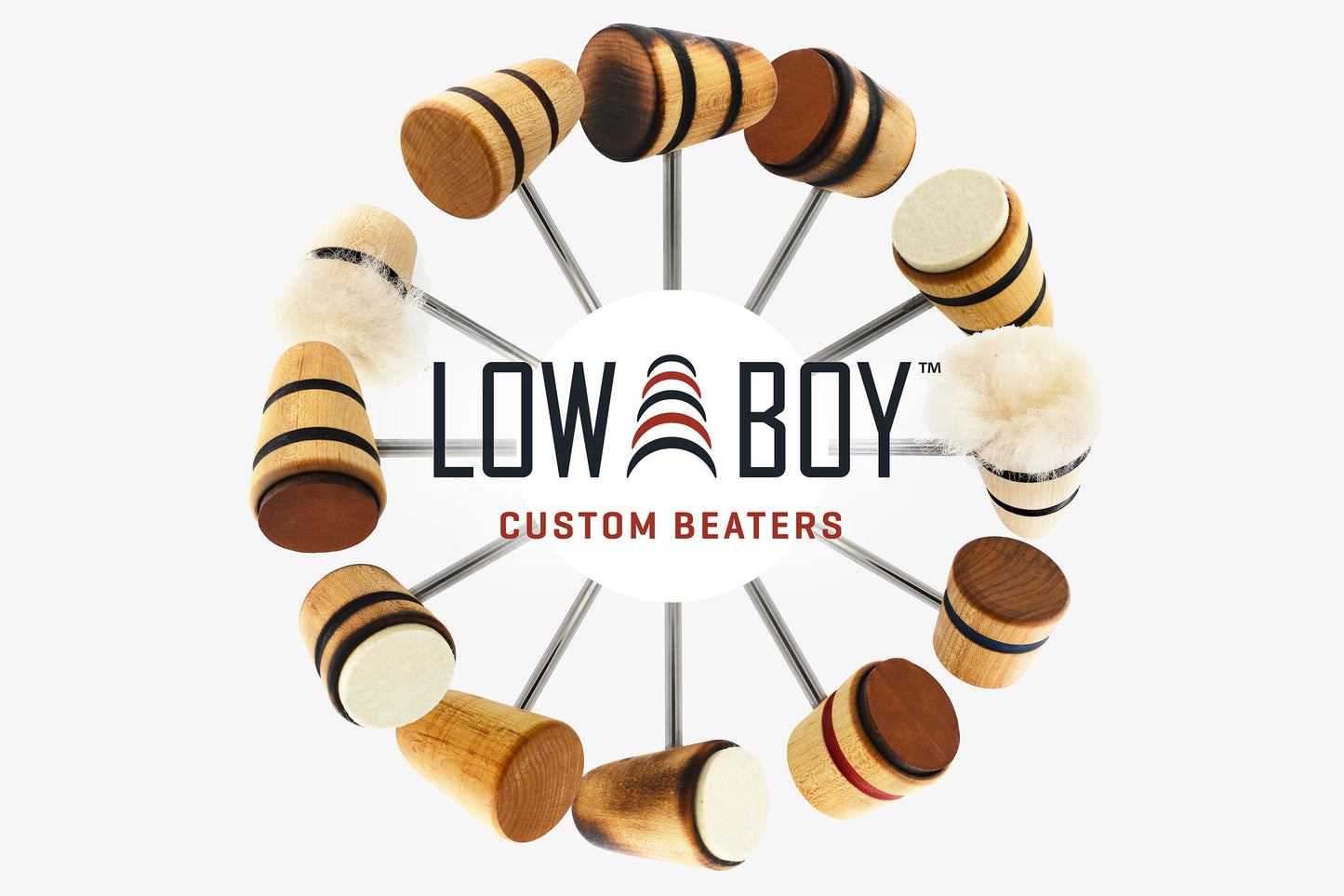 Low Boy Bass Drum Beaters