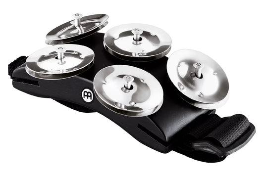 Meinl Percussion Foot Tambourine, Siam Oak, Stainless steel jingles