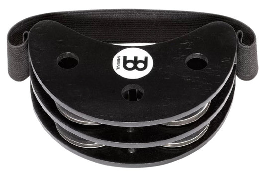 Meinl Percussion Cajon Foot Tambourine, Siam Oak, Stainless steel jingles