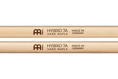 Meinl Hybrid 7A Drumstick, Maple, Heavy, Hybrid Tip
