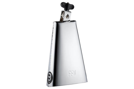 Meinl Percussion 8" Steel Finish Cowbell, Timbales Cowbell Small Mouth, Hand brushed steel