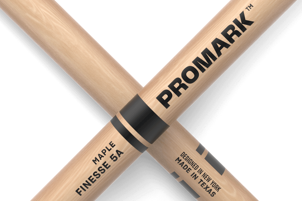 Promark Finesse 5A Maple Small Round Wood Tip Drum Stick