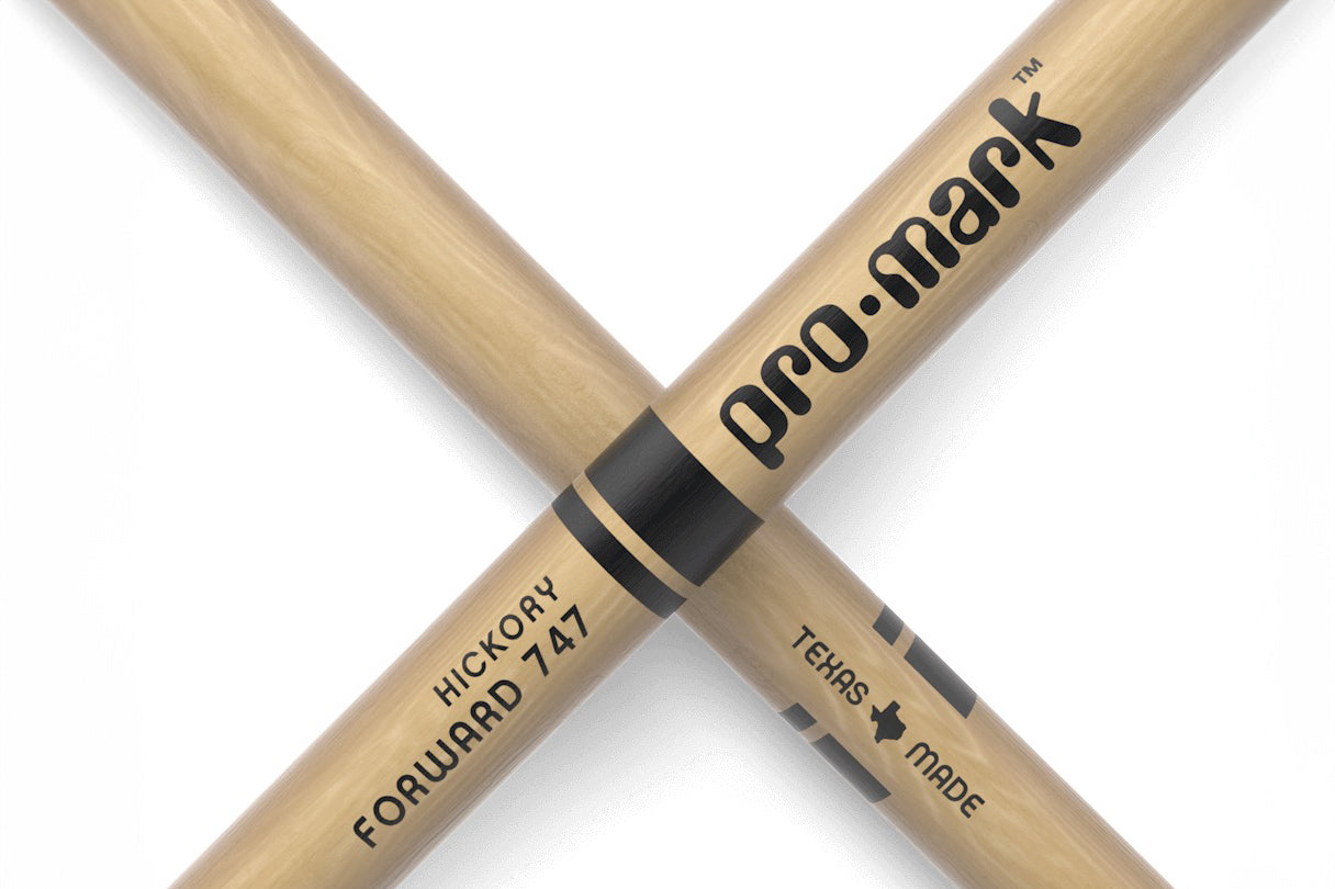 Promark Classic Forward 747 Hickory Oval Nylon Tip Drum Stick