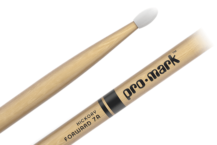 Promark Classic Forward 7A Hickory Oval Nylon Tip Drum Stick