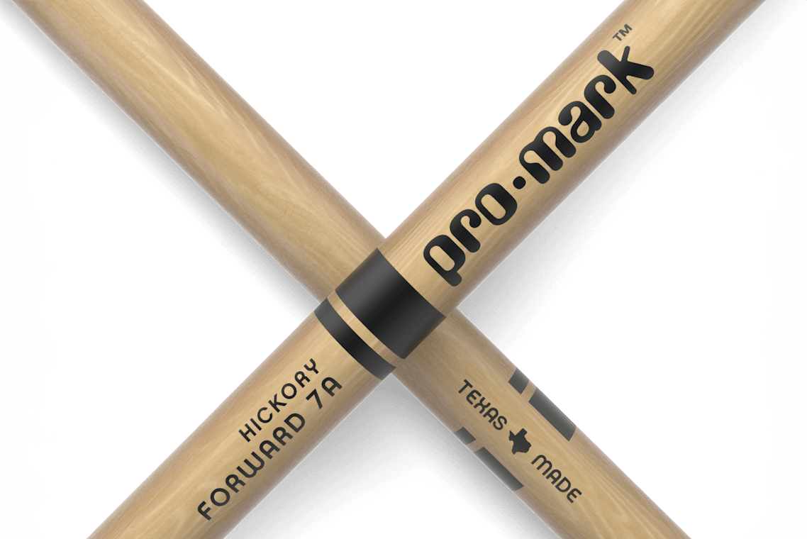 Promark Classic Forward 7A Hickory Oval Nylon Tip Drum Stick