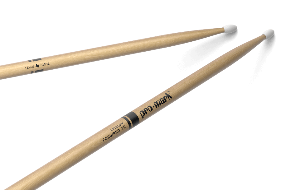 Promark Classic Forward 7A Hickory Oval Nylon Tip Drum Stick