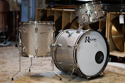 Rogers 12/14/20" Holiday Drum Set - 1960s Silver Sparkle
