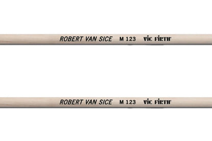 Vic Firth Robert Van Sice Signature Marimba Mallets, Synthetic Core - Medium Soft