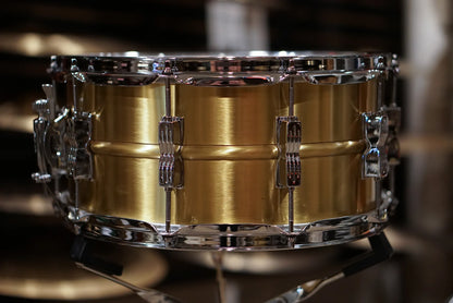 Ludwig 6.5x14" Brushed "Acro Brass" Snare Drum - LB654B