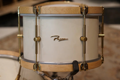 Parra 12/14/20" Cedar/Maple Drum Set - White Lacquer