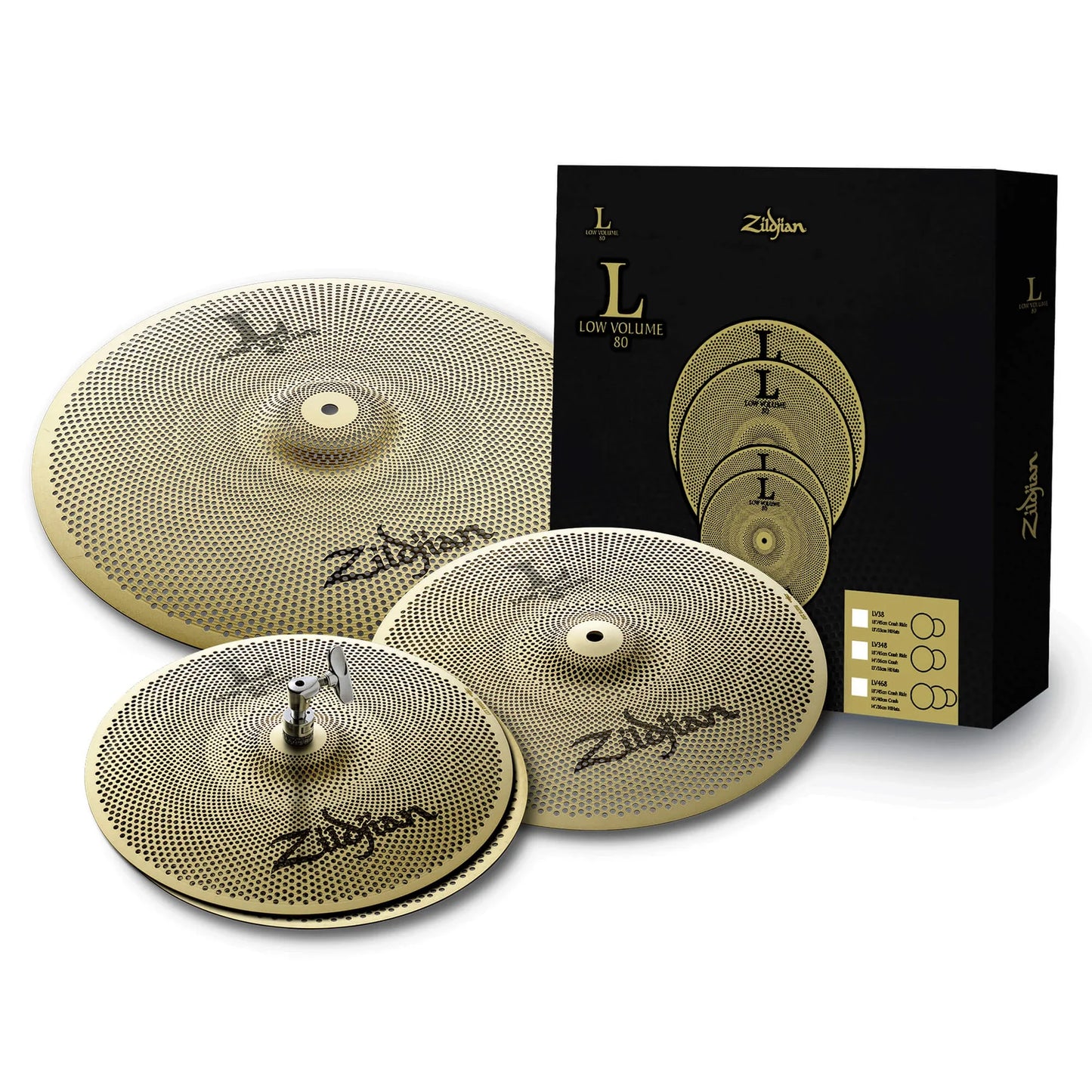 Zildjian 13/14/18" L80 Low Volume Cymbal Pack