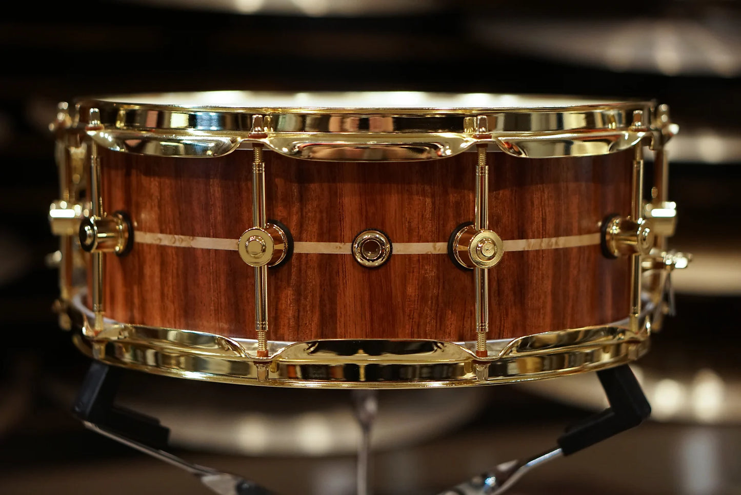 Hendrix Drums 5.5x14" Archetype Custom Bubinga Stave Shell Snare Drum