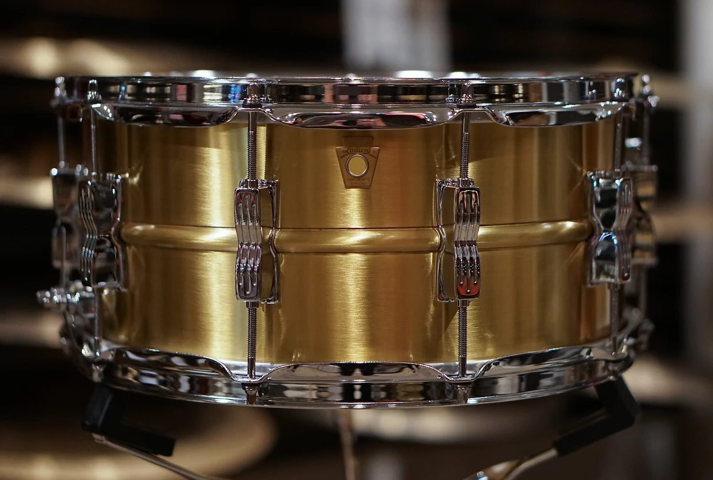 Ludwig 6.5x14" Brushed "Acro Brass" Snare Drum - LB654B