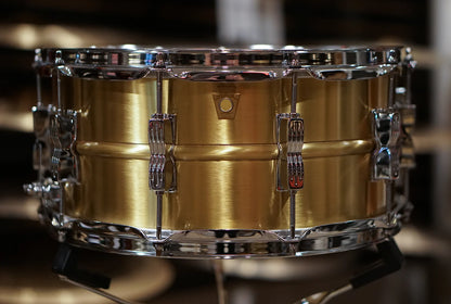 Ludwig 6.5x14" Brushed "Acro Brass" Snare Drum - LB654B